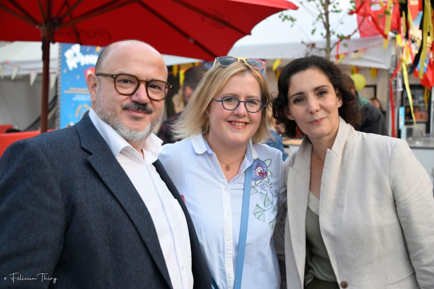 Floriane Bonnier lors d'une fête de quartier à Bruxelles